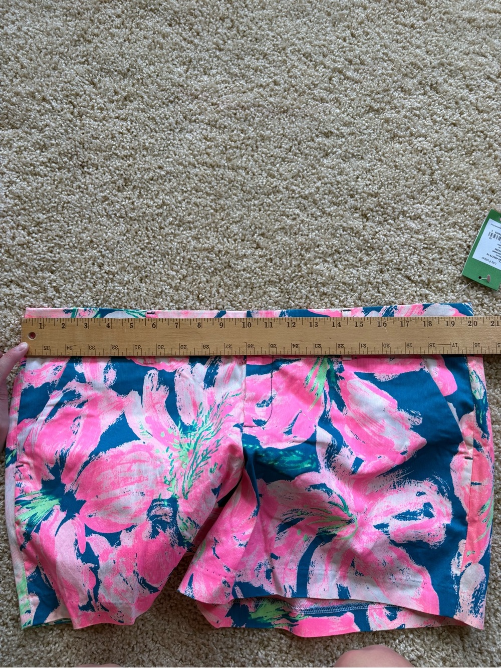NWT Lilly Pulitzer Callahan Short Womens Size 16 Tidal Wave Pans Garden Pink - Picture 4 of 9